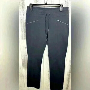 Athleta Farallon Athletic Grey Front Zipper Pockets Jogger Pants Size S